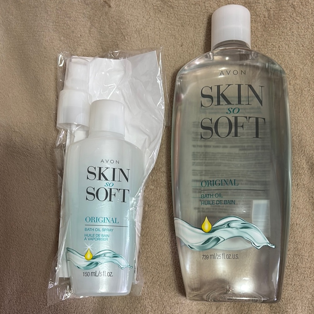COPY - Avon Skin So Soft Bath Oil Set